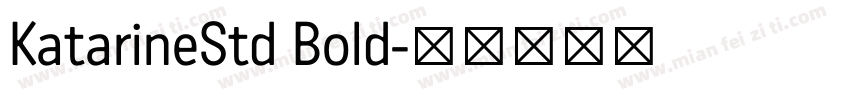 KatarineStd Bold字体转换